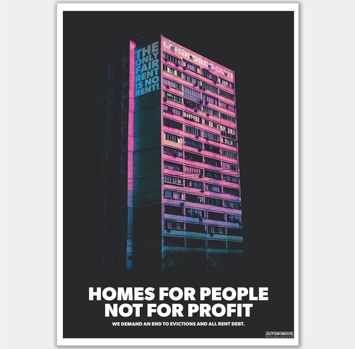 Homes for People A2 poster
