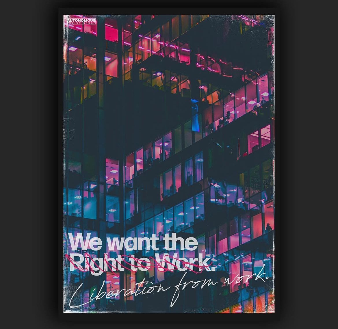 Right to work A2 poster
