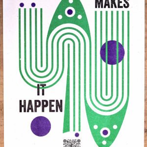 Co-operation Makes It Happen A3 poster